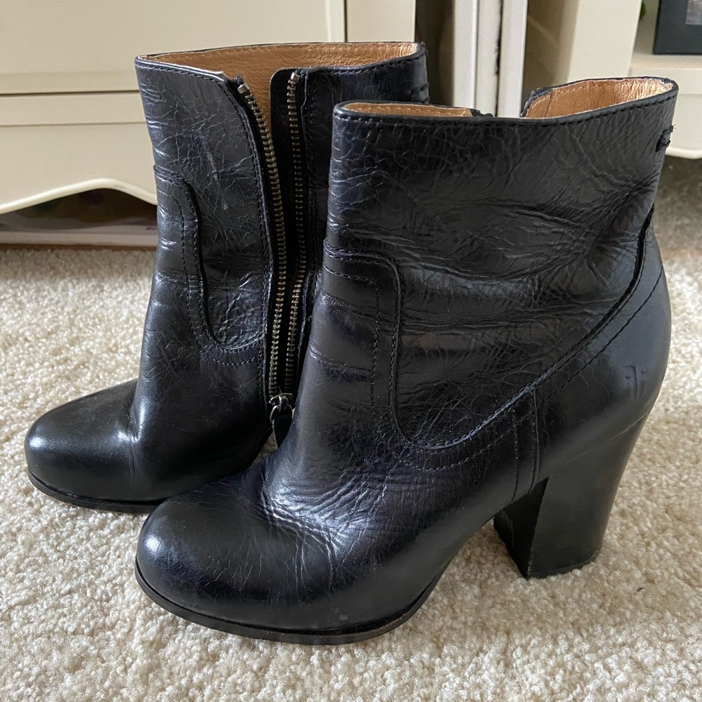 Frye Black Ankle Boots